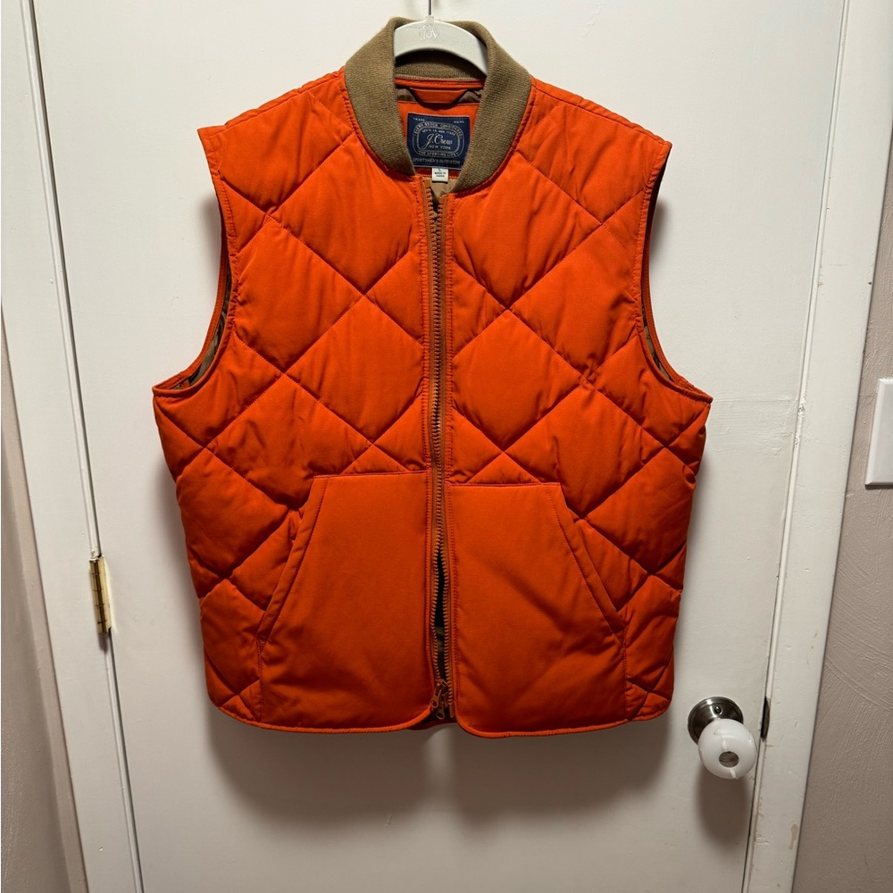J.Crew - Nordic Quilted Shell Gilet/Vest - Men - Orange
